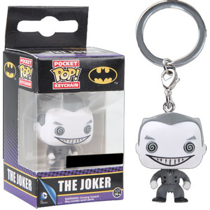 DC Comics Black and White Joker Pop! Keychain