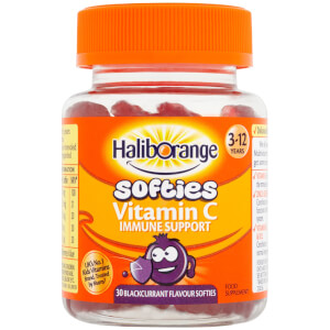 Haliborange Kids Vitamin C Immune Softies - 30 Blackcurrant Fruit Shapes