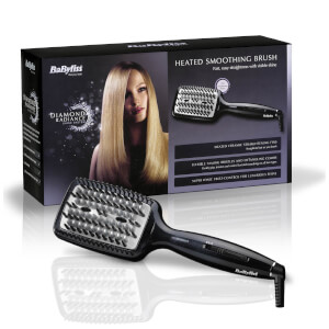 BaByliss Diamond Heated Smoothing Brush – Black