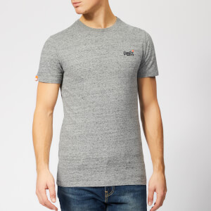Superdry Men's Orange Label Vintage Embroidery T-Shirt - Flint Steel Grit