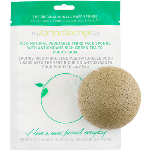 Esponja de Rosto da The Konjac Sponge Company com Chá Verde
