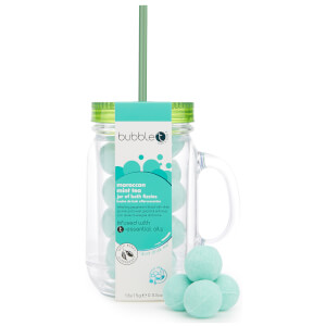 Bubble T Bath & Body - Bath Fizzers in Reusable Jar 11 x 20g (Moroccan Mint Tea)