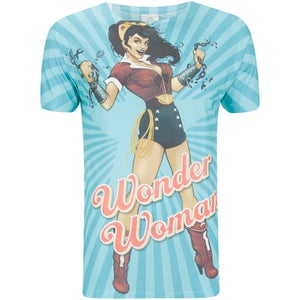 Bombshell Wonder Woman T-Shirt - Blue 