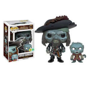 Disney Pirates Of The Caribbean Cursed Barbossa Pop! Vinyl Figure SDCC 2016 Exclusive