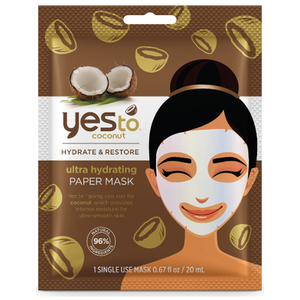 yes to Coconut Ultra Hydrating Paper Mask -paperinaamio