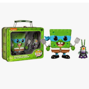 Nickelodeon Funko Spongebob Leonardo And Plankton Shredder Pop! Vinyl
