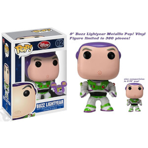 Disney Funko Buzz Lightyear (9"" Metallic Pop) Pop! Vinyl