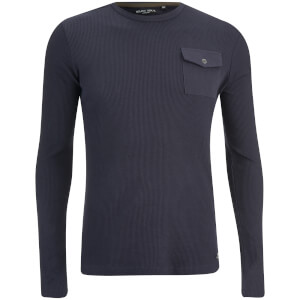Camiseta manga larga Brave Soul Radar - Hombre - Azul marino