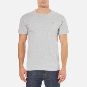 GANT Men's Original Short Sleeve T-Shirt - Light Grey Melange
