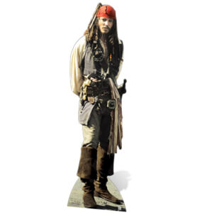 Pirates of the Caribbean Captain Jack Sparrow Life Size Cut Out