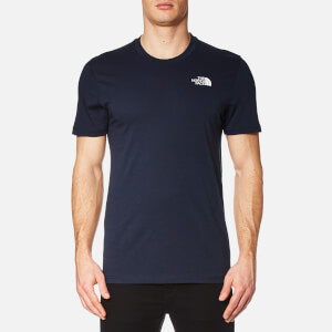 The North Face Men's Short Sleeve Simple Dome T-Shirt - Urban Navy/TNF White