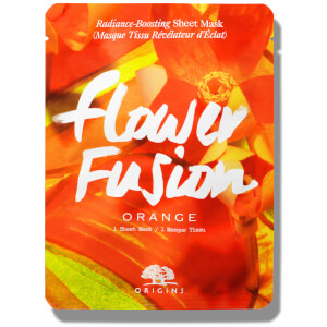 Mascarilla hidratante de tela Flower Fusion™ de Origins - Flor de naranja