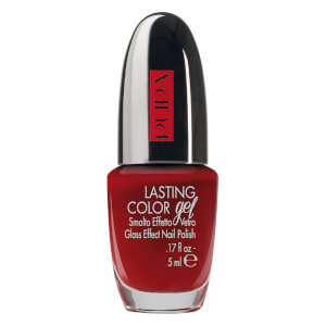 PUPA Lasting Colour Gel Gloss Effect Black Burgundy Nail Polish