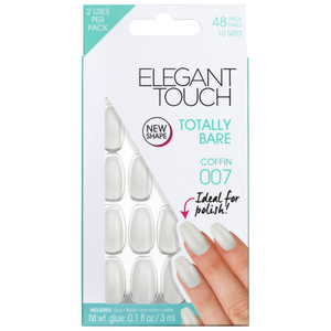 Uñas Totally Bare de Elegant Touch - Coffin 007