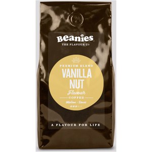 Beanies Premium Vanilla Nut Roast Coffee - 1kg (Medium Grind)