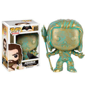 DC Comics Batman v Superman POP! Heroes Vinyl Figure Aquaman (Patina) 9 cm