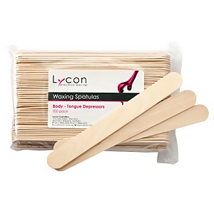 Lycon Waxing Spatulas Body Tongue Depressors 100 Pack
