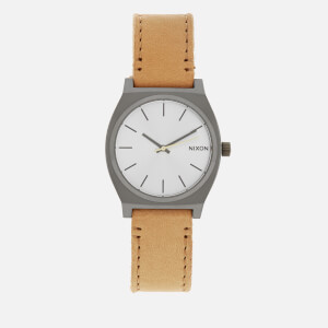 Nixon Men's The Time Teller Watch - Gunmetal/Silver/Tan