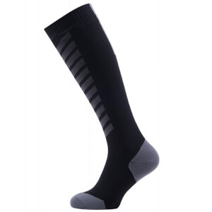 Sealskinz MTB Mid Knee Socks - Black/Anthracite