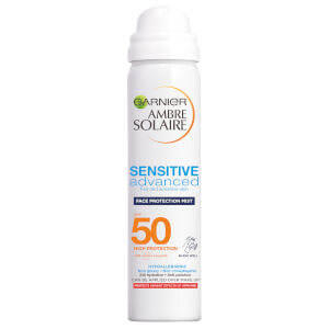 Ambre Solaire Sensitive Hydrating Hypoallergenic Face Sun Cream Mist SPF50 75ml