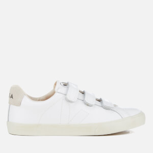 Veja Women's 3-Lock Leather Trainers - Extra White