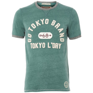 Tokyo Laundry Men's Winterfield Jersey T-Shirt - Marlard Green Marl