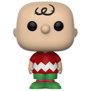 Esclusiva PIAB Peanuts - Charlie Brown Natalizio Figura Pop! Vinyl