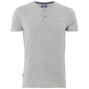 Le Shark Men's Glengall Button T-Shirt - Light Grey Marl
