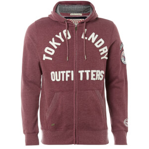 Tokyo Laundry Men's Mount Chippewa Zip Through Hoody - Oxblood Marl