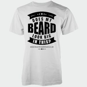 Does My Beard Look Big In This Men's White T-Shirt