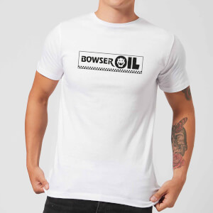 T-Shirt Homme Bowser Oil Super Mario Nintendo - Blanc