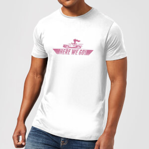 Nintendo Mario Kart Here We Go Peach Men's White T-Shirt
