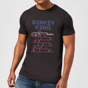 T-Shirt Homme Rétro Donkey Kong Nintendo - Noir