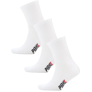 PBK Lightweight Socks Multipack - 3 Pairs - White
