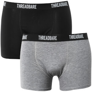 Pack de 3 bóxers Threadbare Acton - Hombre - Negro/gris