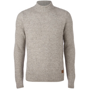 Threadbare Men's Griffin Turtleneck Jumper - Dover Marl