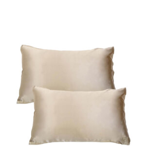 The Goodnight Co. Silk Pillowcase Twin Pack - Shimmering Nude