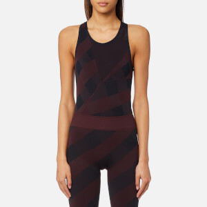 adidas by Stella McCartney Women's Training Seamless Bodysuit - Dark Burgundy/Legend Blue