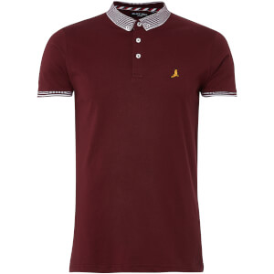 Brave Soul Men's Glover Polo Shirt - Burgundy
