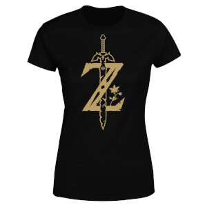 Nintendo The Legend Of Zelda Master Sword Women's T-Shirt - Black
