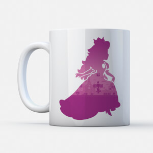 Nintendo Super Mario Peach Silhouette Mug