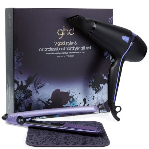 ghd Nocturne Collection Air Professional Hair Dryer and ghd V Gold Styler Gift Set - 2 Pin EU Plug