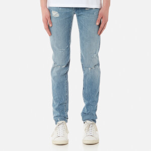 Marcelo Burlon Men's Blue Wing Slim Fit Jeans - Strong Wash