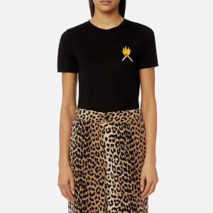 Ganni Women's Linfield Matches T-Shirt - Black