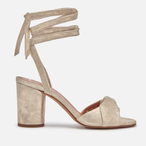 Hudson London Women's Fiji Leather Heeled Sandals - Gold