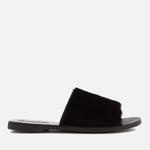 Sol Sana Women's Teresa Fluffy Flat Mules - Black