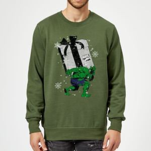 Pull de Noël Homme Marvel Comics L'Incroyable Hulk - Vert