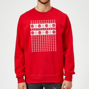 Sudadera Navidad Marvel Comics "Deadpool" Copos de nieve - Hombre/Mujer - Rojo