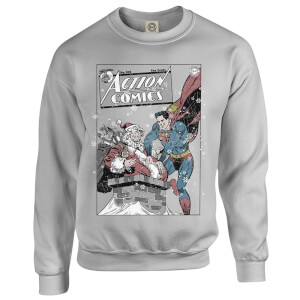 Pull de Noël Homme DC Comics Superman Action Comics - Gris