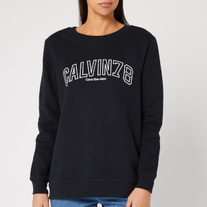 Calvin Klein Women's Core Fit Crew Neck Sweatshirt - Black